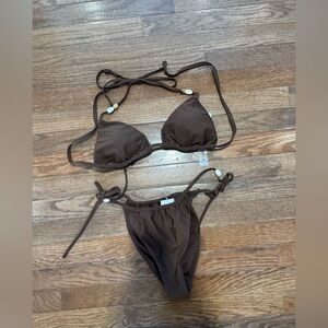 NWT Abercrombie & Fitch Brown Bikini Set